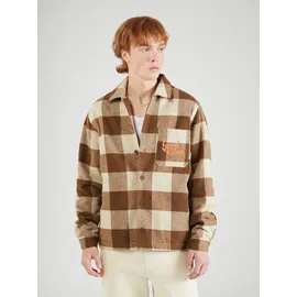 Blend Jacke / Orange,Braun,Weiß / L