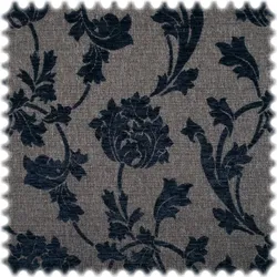 Recycelter Jacquard Möbelstoff Teneriffa Navy