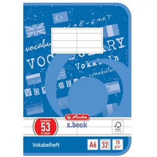 Herlitz Vokabelheft x.book, A6, 32 Blatt