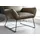 KAWOLA Sessel BISA Leder 75 x 75 x 75 cm olivgrün
