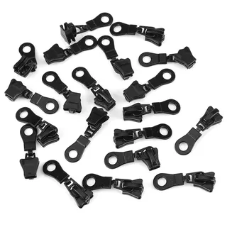 Fix A Zipper,Reißverschluss Reparatur Set,Zlideon,Reparaturset,Einfacher Ersatz Des Reißverschlussschiebers,Ersatzreißverschluss,Spiralreißverschluss Nr. 5,Reißverschluss 20-Teiliges (Sch
