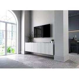 meble lindner Elpis TV-Schrank 150 cm Weiß Matt MDF/Spanplatte