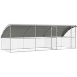 vidaXL Hundekäfig 6 x 2 x 2 m Stahl Silber