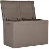 vidaXL Garten-Aufbewahrungsbox 180 L Braun PP Rattan