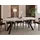 WFL GROUP Runder Esstisch 90 x 77 x 90 cm beige