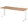 bümö Schreibtisch Serie-XB Nussbaum / Weiß