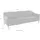 W.Schillig 3-Sitzer "sally Design-Sofa, Loungesofa, bequem, schmale Armlehnen, Breite 224cm", grau (eisgrau z59), B:224cm H:78cm T:84cm, Longlife Xtra-Leder Z59: Glattleder mit modischer Prägung. Hautstärke 0, 9 - 1, 1 mm.