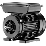 Wiltec Elektromotor 1-phasig, Elektro Motor 4-polig 0,37 kW, Einphasen Wechselstrommotor 1400 U/min, Induktionsmotor Aluminium, kompakter Motor