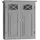 Teamson Home Badezimmer Dawson Wandschrank Mit Zwei Türen Grau Ehf-6810g