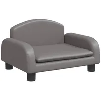 vidaXL Kindersofa Grau 50x40x30 cm Kunstleder