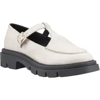 Hush Puppies Nella Damen T-Bar Suede Cream Schuhe, cremefarben, 40-41 EU - 40 EU