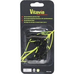 Vitavia, Glasfederklammern für Vitavia Gewächshäuser, schwarz, 20 Stück