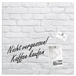 SIGEL Glas-Magnettafel artverum® 48,0 x 48,0 cm White-Klinker