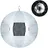 Relaxdays Discokugel 30 cm Silber