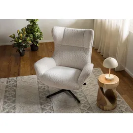 Massivmoebel24 Ohrensessel Oskar Polyester 90 x 88 x 101 cm Beige