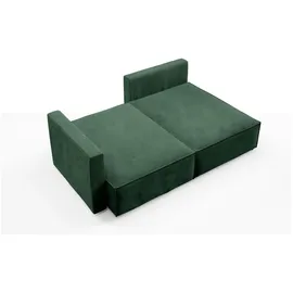 Möbel Kraft Ecksofa Textil 4-Sitzer Grün