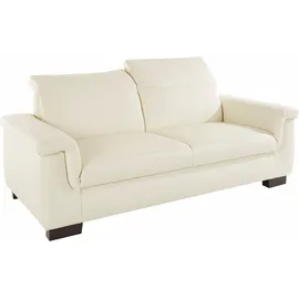 DOMO collection "Sully", beige (creme), B:210cm H:84cm T:102cm, Luxus-Microfaser (100% Polyester);Kunstleder SOFTLUX;Luxus-Microfaser ALTARA NUBUCK (100% Polyester);Chenille (100% Polyester), Sofas, wahlweise mit Rückenverstellung