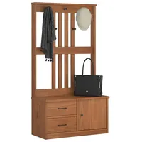 VidaXL Garderobenständer SANDNES 87x40x159,5cm Massivholz Kiefer
