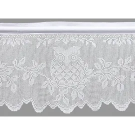 HOSSNER - ART OF HOME DECO Querbehang Stangendurchzug 120 x 35 cm Weiß 1 St