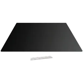 ALLboards Herdabdeckplatte Schneidebrett Glas 1-tlg. 52 x 60 cm Schwarz