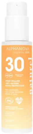 Alphanova Sun Sonnenspray SPF30 Parfümiert 100% Natürlich Und Bio 100g