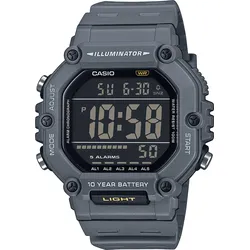 Chronograph, grau, schwarz, CASIO TIMELESS COLLECTION, Armbanduhren, Herren, Quarzuhr, Armbanduhr, Herrenuhr, Digitaluhr, bis 10 bar wasserdicht