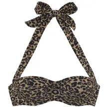 VIVANCE Bügel-Bandeau-Bikini-Top Damen Schwarz/Nougat 34 Cup B