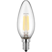 blulaxa® LED Filament Lampe Kerzenform E14 4,5W 470lm warmweiß