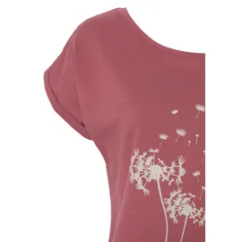 VIVANCE T-Shirt mit Frontdruck Pusteblume Rot 48/50