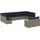 vidaXL Gartensofa-Set 12-tlg. grau Polyrattan