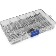 Icy Box Raspberry Pi DIY Kit, Abstandshalter, Standoffs, Schrauben und Muttern, M2.5, Messing, Silber