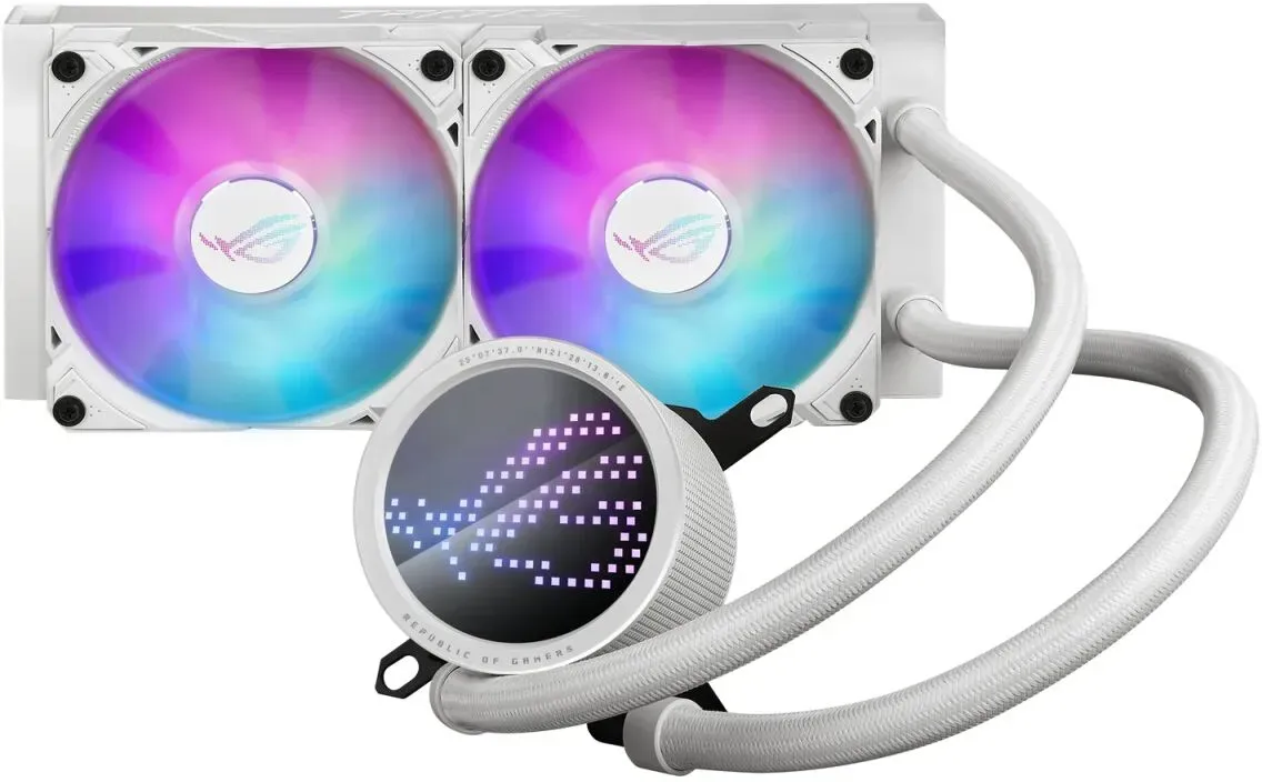 ASUS ROG Ryuo III 240 ARGB White Edition Prozessor Flüssigkeitskühlung 12 cm Weiß