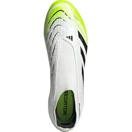 adidas Predator League Laceless FG/MG Herren Cloud White/Core Black/Lucid Lemon 43 1/3