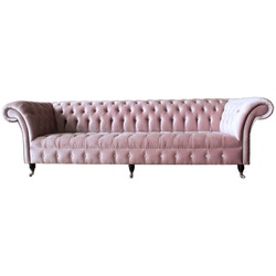 JVmoebel Chesterfield-Sofa, Sofa Chesterfield Wohnzimmer Klassisch Design Sofas Couch rosa