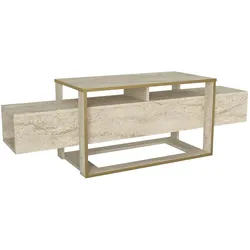 Tv Lowboard Bianco Beige Granit Optik 2499