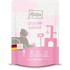 MjAMjAM Quetschie saftiges Huhn und Wildlachs 24 x 300 g