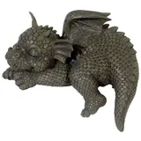 MystiCalls by Mayer Chess Gartendrache Kantenhocker schaut nach links! Garten! Figur! Drache!