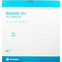 BIATAIN Ibu Schaumverband 20x20 cm nicht haftend 5 St.