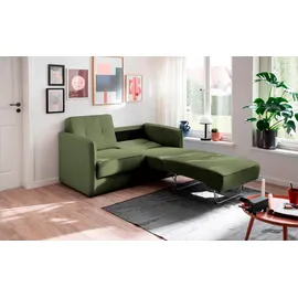 INOSIGN Schlafsofa »Milano« zwei einzeln ausziehbare Liegefunktionen grün