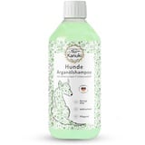 Kanuki pflegendes Hundeshampoo mit marokkanischem Arganöl 500ml – mit ätherischem Fichtennadelöl, pH-Wert 7.5, schonende Reinigung für alle Felltypen – ohne Silikone, Parabene und Parfum