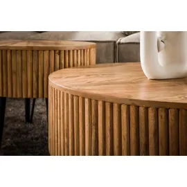 KAWOLA Lorena Braun Mangoholz 80 x 80 x 38 cm