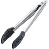 Master Class Küchenzange Metall mit Nylonkopf 28 cm Schwarz/Silber