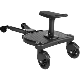 Buggy Board Buggyboard mit Sitz Mitfahrbrett with Removable Seat-2-In-1 Sit 360°Zweirad für Kinderkraft Mitfahrbrett