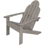 ML-Design Adirondack-Stuhl Gartenstuhl 89 x 70 x 89 cm grau