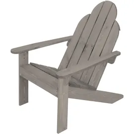 ML-Design Adirondack-Stuhl Gartenstuhl 89 x 70 x 89 cm grau