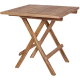House Nordic Gartentisch Bilbao 50 x 50 x 50 cm Beige/Braun klappbar