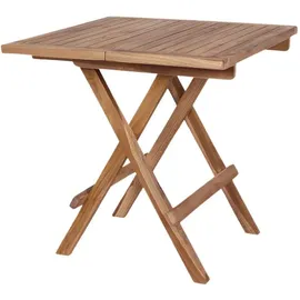 House Nordic Gartentisch Bilbao 50 x 50 x 50 cm Beige/Braun klappbar