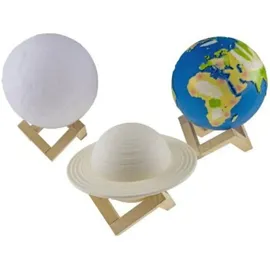 ChiliTec Dekoleuchte "3D Erde" 15cm Ø integr. Li-Akku, IR-Fernbedienung