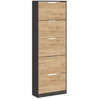 Vichy Vicco Schuhkipper Luca, Anthrazit/Goldkraft Eiche, 22 x 169