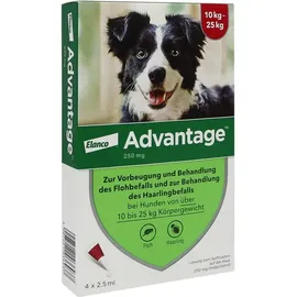 Elanco Advantage 250 für Hunde 4 x 2,5 ml